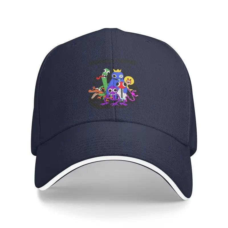 Custom Cute Rainbows Friend Play Gamer Baseball Cap