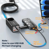 4K 5GB USB C Hub Dock Station Type