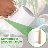 1L Watering Can with Wooden Handle Stainless Steel