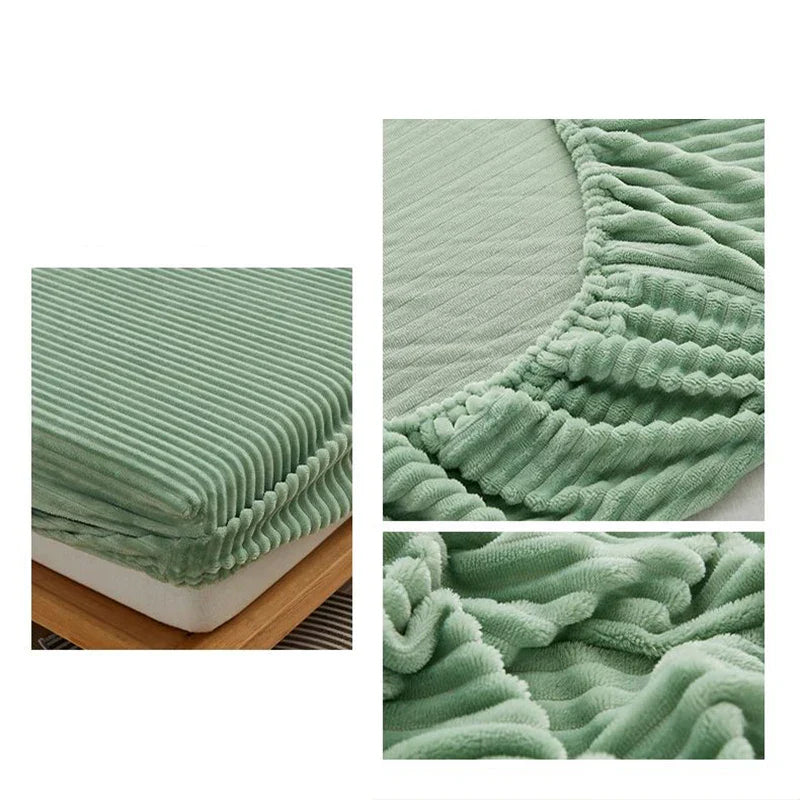 Coral Velvet Bedsheet Bedspread Milk Velvet Mattress Protective