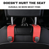 BLALION Car Seat Hook Hanger Hook Flip Leather