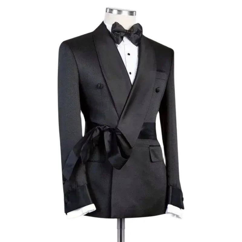 Double Breasted Suit Jacket for Men Wedding 2024