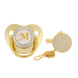 2023New Gold Diamond Baby Pacifier With With Dust