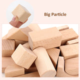 22pcs Building Blocks Beech Wooden Log Stacking Blocks