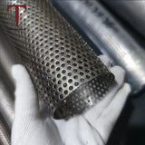 Tanium Perforated Tube TitaniumStainless Mesh Screen Filter Cylindrical