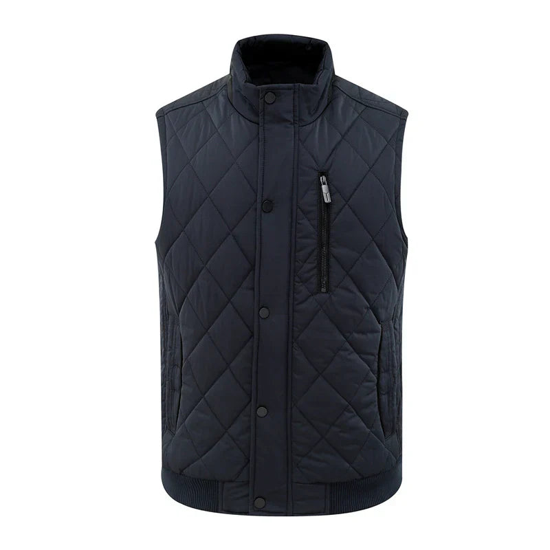 Multi Pocket Men's Vest Thickened Warm Outdoor Sleeveless