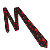Mens Tie Classic Skinny Haloween Scary Skull Neckties