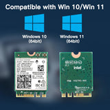 5374Mbps Intel AX210 Wifi 6E M.2 NGFF Wireless