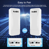 KuWfi 300Mbps Outdoor Wireless Bridge 2.4G Wi-fi Signal