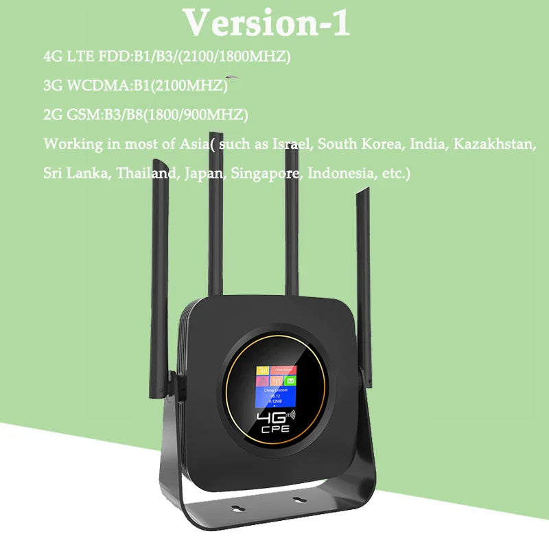 KuWfi 4G Wifi Router with Sim Card 300Mbps