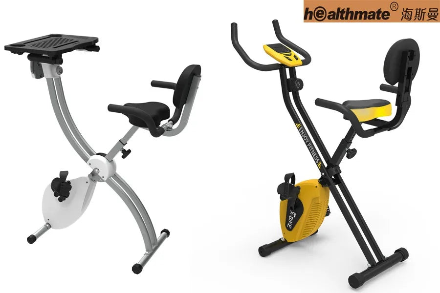 Folding Magnetic Exercise Bike plate Foldable X Bike