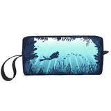 Born To Dive Padi Flag Cosmetic Bag Women