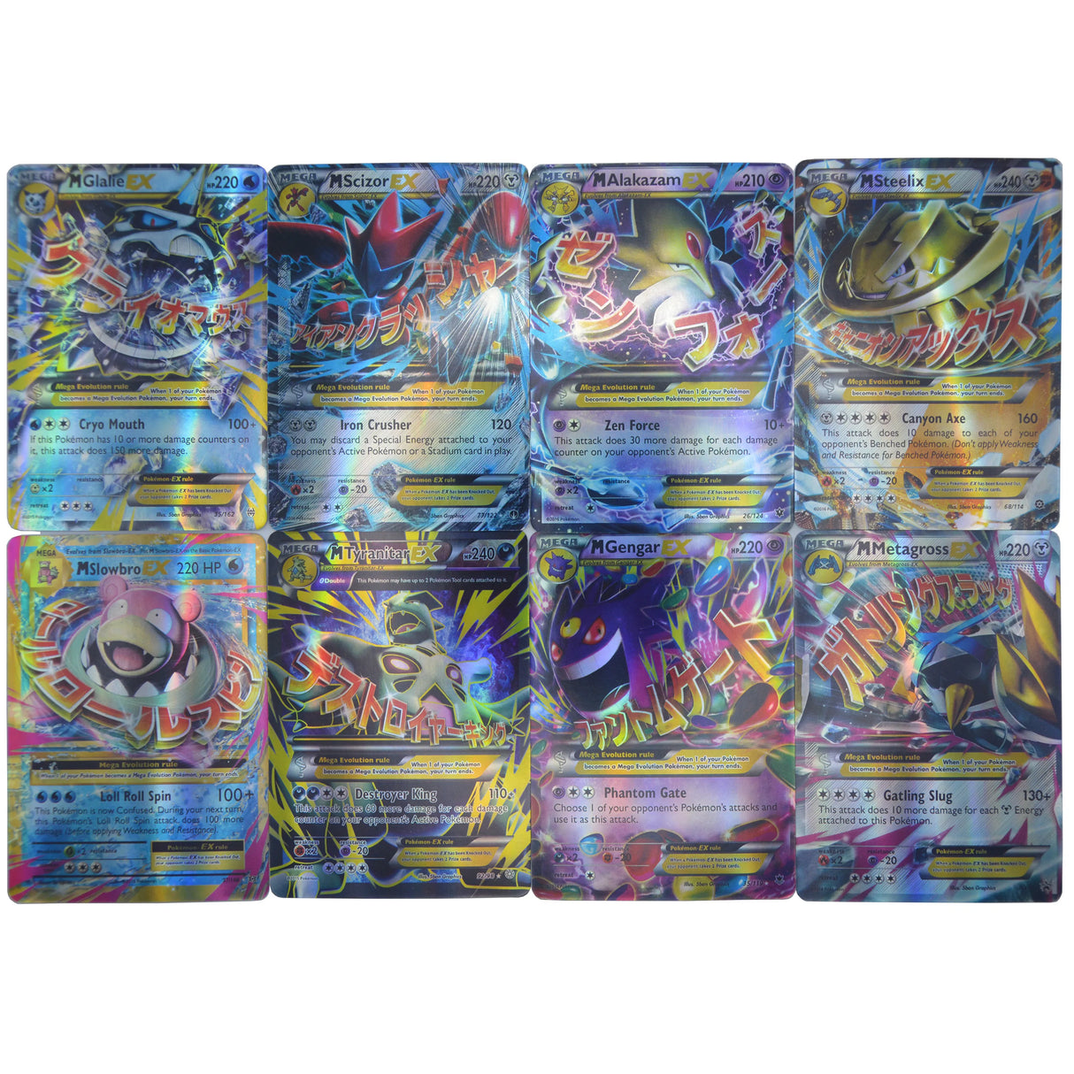 60pcs Mega EX Pokémon Cards Box - English Version