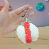 12cm Kawaii Food Bread Hamburger Hot Dog French