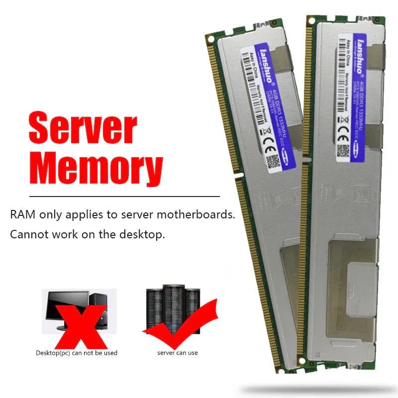 lanshuo 16GB 8GB 4GB DDR3 PC3 1066Mhz 1333Mhz