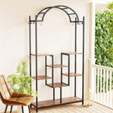 5-Tier Tall Indoor Plant Stand, 74.8'' Arched Metal