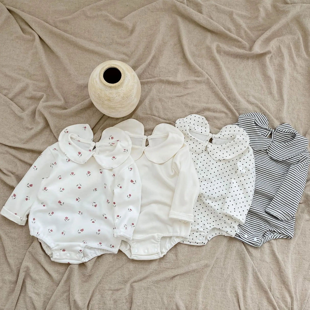 Insautumn baby baby collar bottoming romper clothes baby