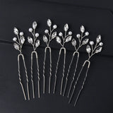 Bride Hairpins Wedding Hair Accessories Trendy Crystal U-shaped