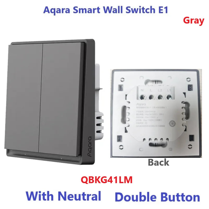 New Aqara Smart Wall Switch E1 ZigBee 3.0