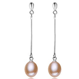 Trendy Natural Freshwater Long Pearl Earrings For Women,fashion