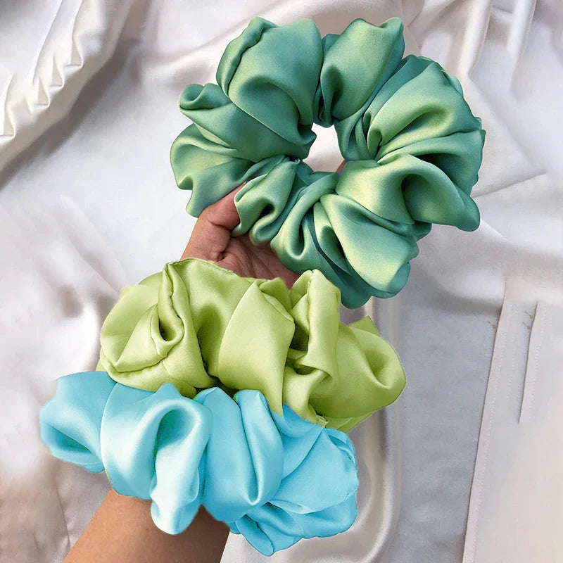 4Pcs/3Pcs Oversized Scrunchie Big Rubber Hair Tie Set