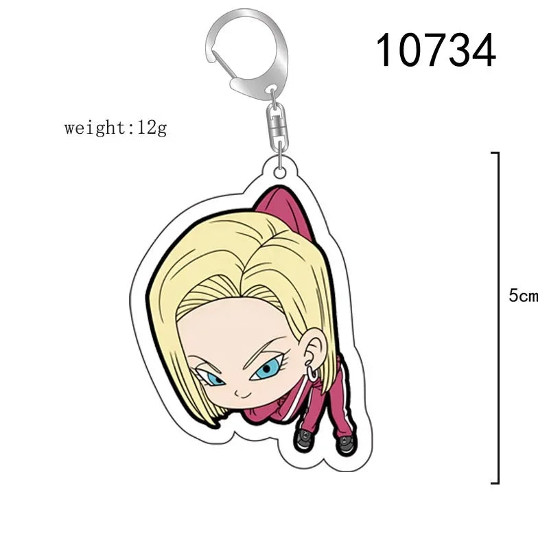 Anime TV Dragon Z Super Saiyan Acrylic Pendant
