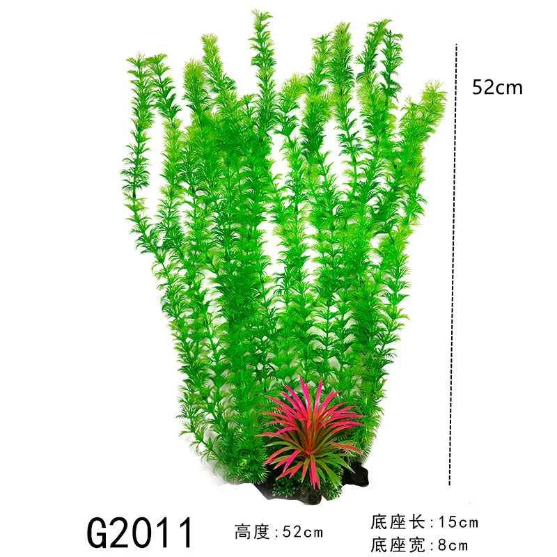 24-52cm Large Aquarium Plants Plastic Grass Fish Tank
