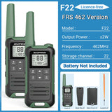 2PCS Baofeng F22 Walkie Talkie Portable Mini Communication