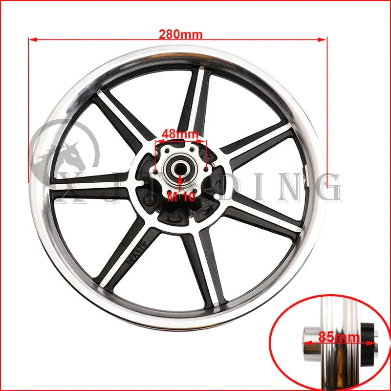 Motorcycle 14 inch aluminum alloy wheel 14x1.75 disc