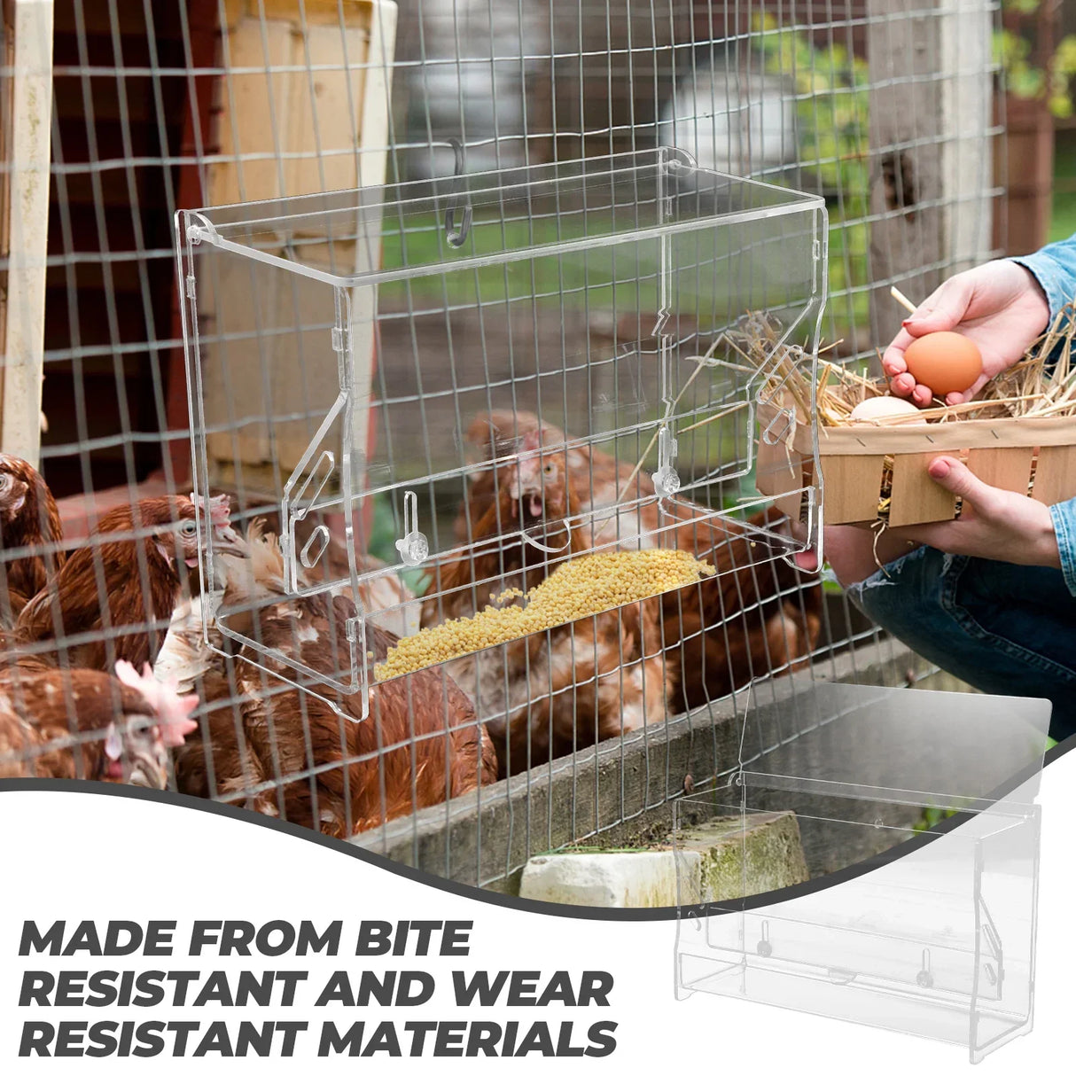 Multipurpose Tool Rutin Chicken Feeder Cage Feeding Box