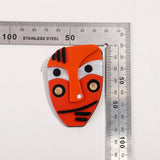 FishSheep Abstract Acrylic Geometric Face Figure Brooches for