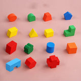 Montessori Hole Intelligence Box Geometric Shapes 3D Puzzle