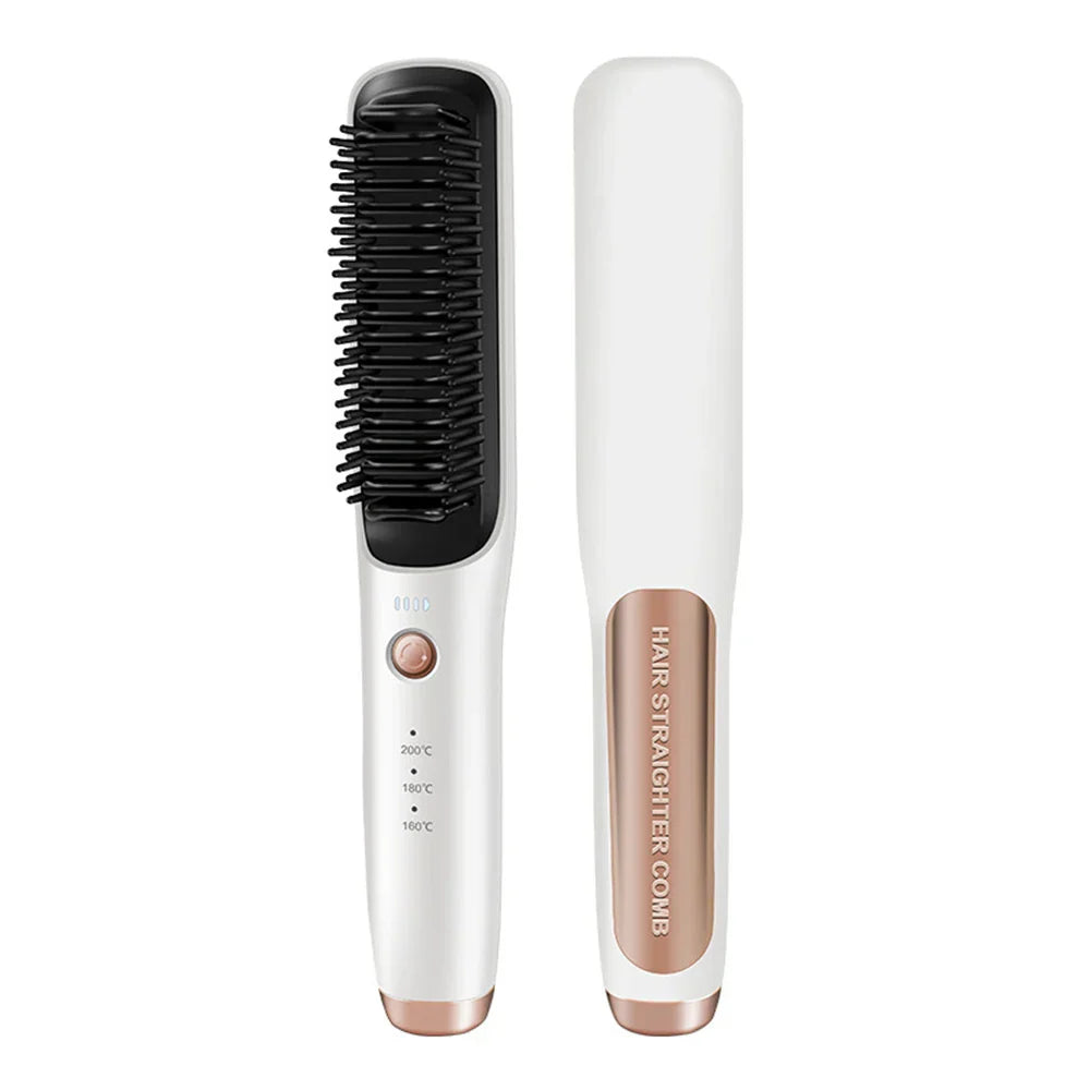 Electric Hair Brushes Multifunctional Cordless Hair Straightener Brush