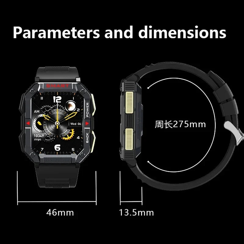 GPS Military Smart Watch Men Carbon Black Ultra