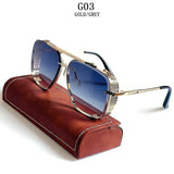 Vintage Steampunk Sunglasses Men Punk Oversized Sunglasses Women