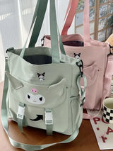 Sanrio Cartoon Cute Kuromi Shoulder Crossbody Tote Bag