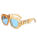 Retro Steampunk Square Sunglasses Outdoor Brand Designer For