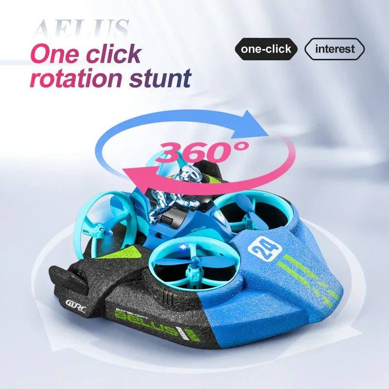Mini Drone In Hovercraft 2.4g 4CH Remote Control