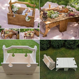 Foldable Picnic Basket Table Portable Chairs Outdoor FurniturecBeach