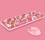 MOFII SWEETWireless Keyboard and Mouse Combo,2.4G Plug and