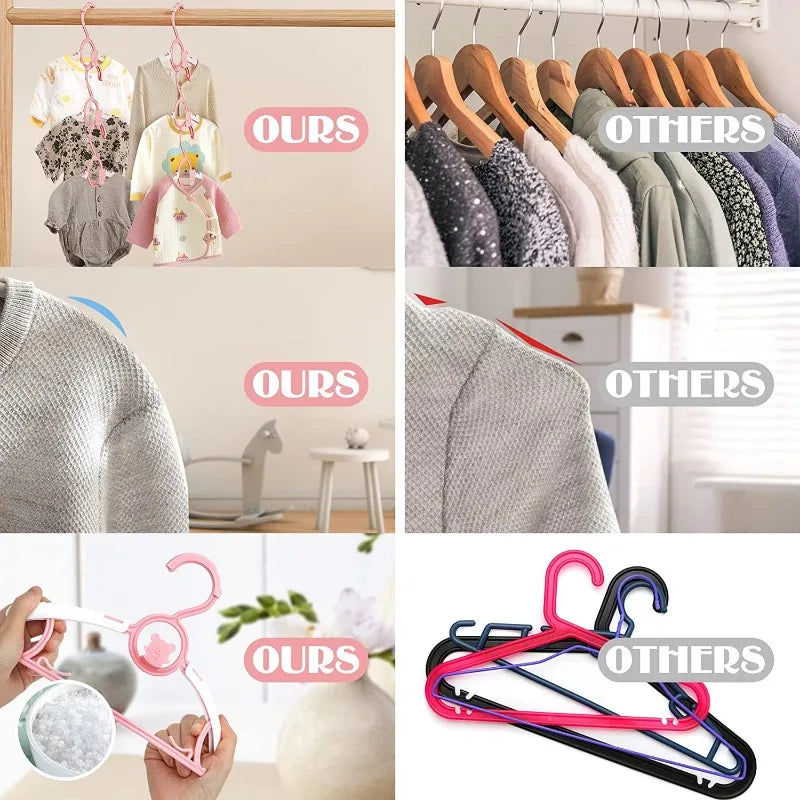 UNTIOR Non-slip Baby Clothes Hanger Adjustable Storage Hangers