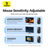 Baseus F02 Wireless Mouse Bluetooth 5.2 2.4G 4000DPI