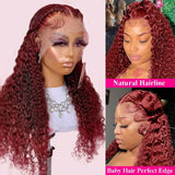 13x4 13x6 Deep Curly Lace Frontal Wig Transparent