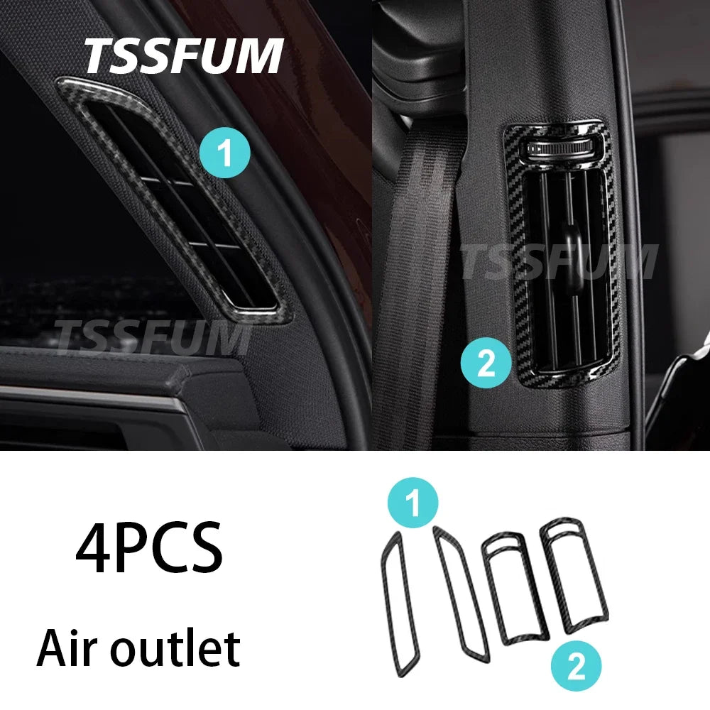 Car Interior Carbon Fiber Full Set Sticker for