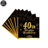 Men Women Birthday Disposable Tableware Party Decor 30