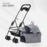 Detachable Pet Trolley 4 Wheel Universal Dog Stroller