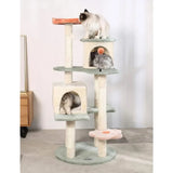HYABi 53 Inch Flower Cat Tree Cat Apartment