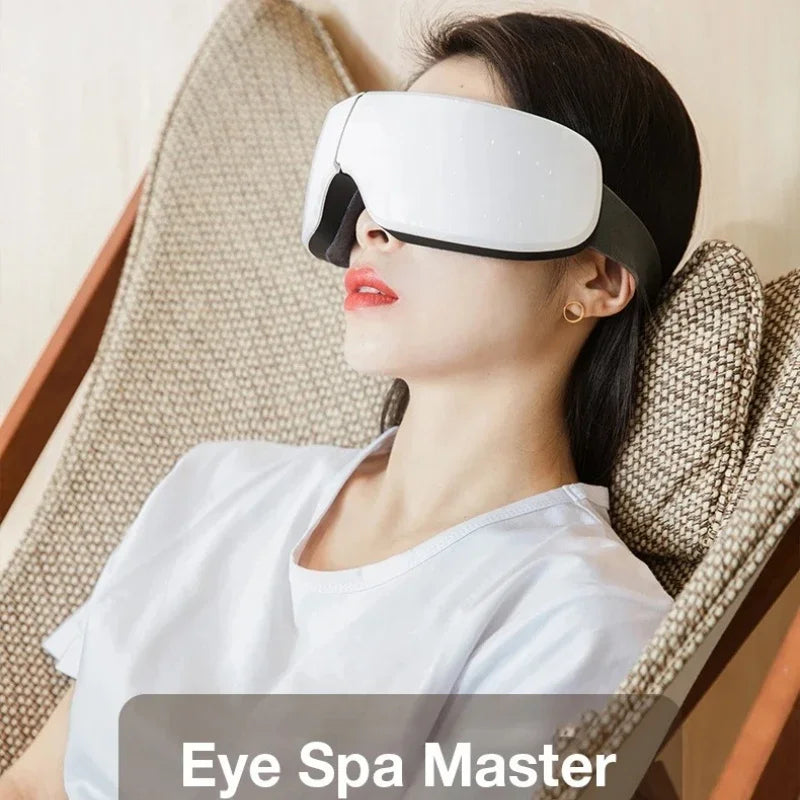 Electric Smart Eye Massager Airbag Vibration Heating Bluetooth