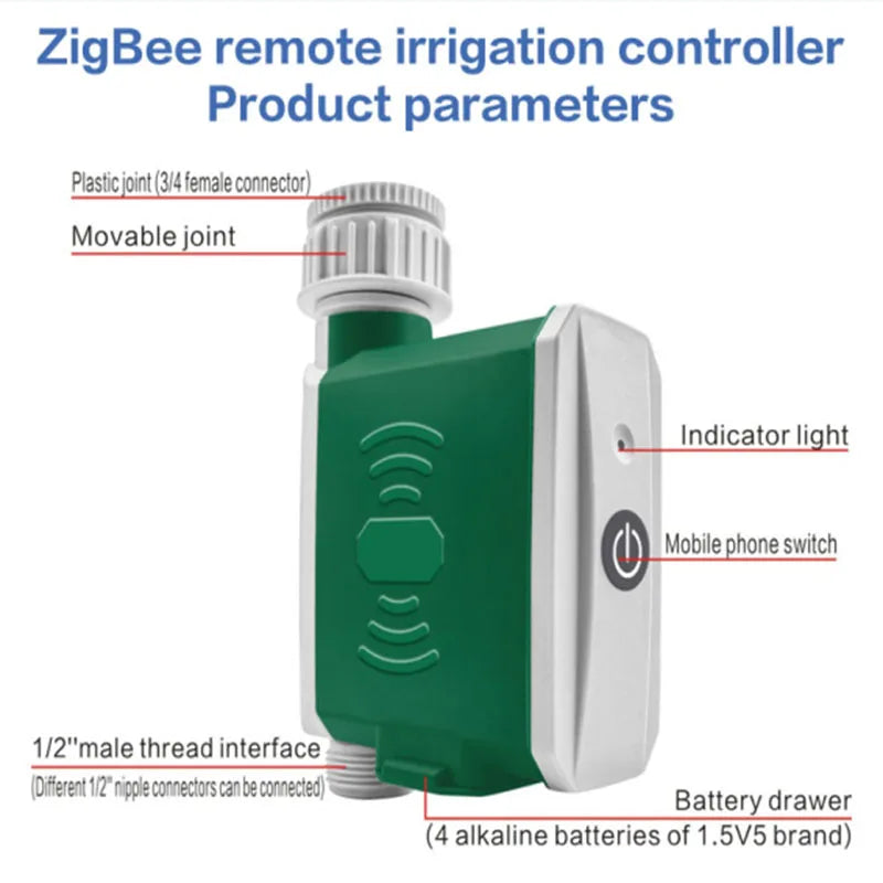 Tuya Smart Zigbee Automatic Irrigation Sets Rain /Snow