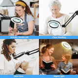 8X LED Magnifying Glass 3 Colour Modes 10